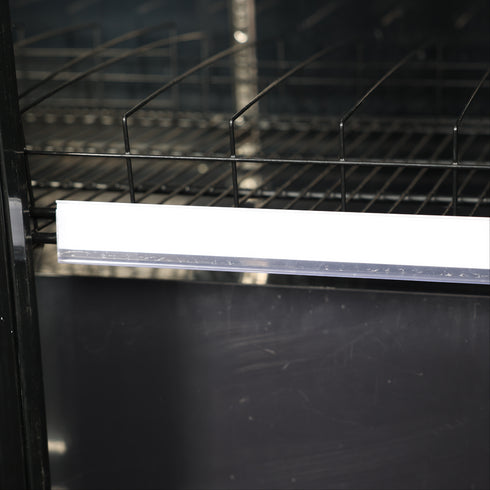 Exquisite Two Glass Doors Upright Display Fridge – Black - DC700